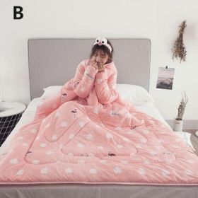 Winter Lazy Quilt with Sleeves (Option: 02)