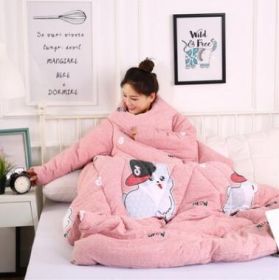 Winter Lazy Quilt with Sleeves (Option: 010)